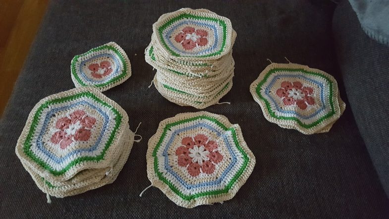 Massa blommor